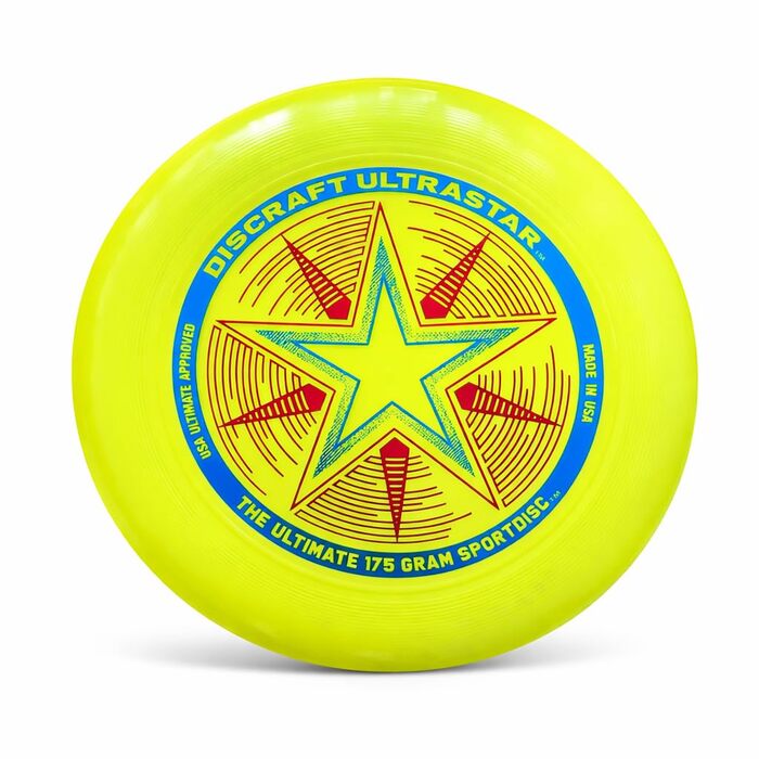 Фрісбі Discraft Ultrastar 27.5 см жовтий - професійний диск для гри та тренувань