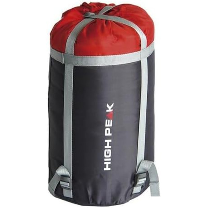 Спальний мішок High Peak Mumien TR 300 Allround для трекінгу, 4 сезони, легкий, -16°C, темно-червоний/сірий