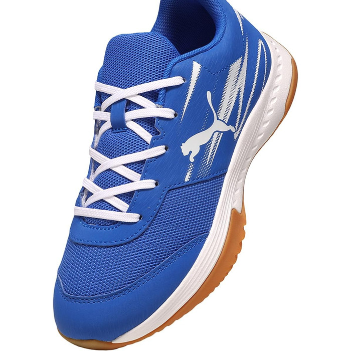 Дитячі кросівки Puma Varion Li Jr для залу (Indoor Court Shoe) — Синій/Білий, 35 EU