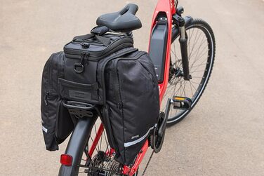 Сумка на багажник для велосипеда ZEFAL Z Traveler ZF 7049 B, водонепроникна, чорна