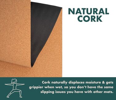 Килимок для йоги GURUS Sprout Yogamatte: товстий, нековзний, стійкий до поту, для домашніх тренувань