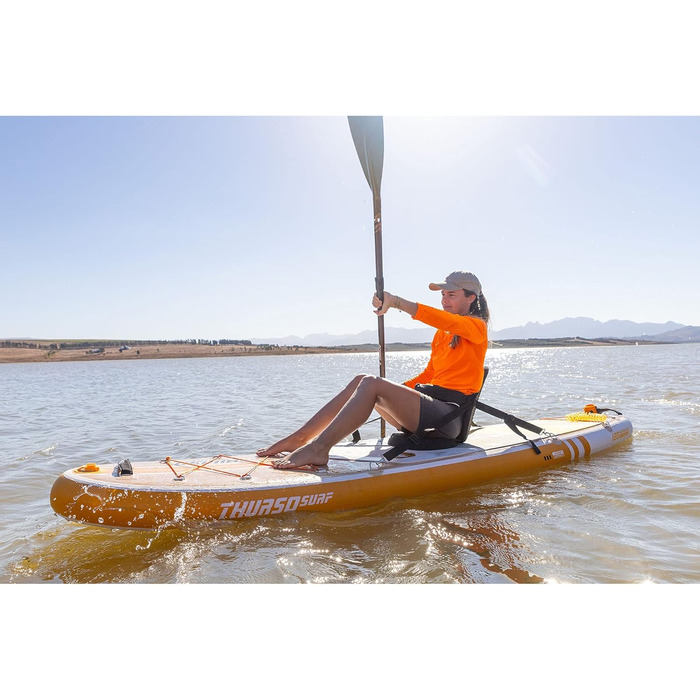 THURSO SURF Надувна SUP-дошка Waterwalker 120 305×76×15 см, комплект: карбонове весло, рюкзак, двокамерний насос, страховочний лиш