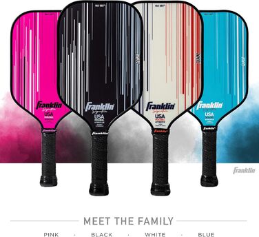 Професійна ракетка для піклболу Franklin Sports Signature Series, з MaxGrit покриттям, сертифікована USAPA, поліпропіленовий сердечник 13/16 мм