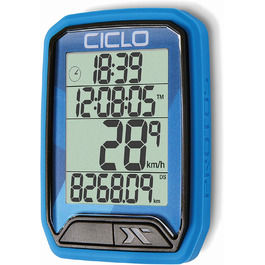 Бездротовий велокомп'ютер CICLO PROTOS 213, 13 функцій, синій