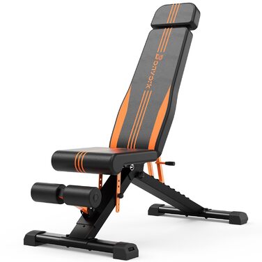 Складана лава для тренувань 400 кг, регульована, для фітнесу та силових тренувань, багатофункціональна, для дому та спортзалу