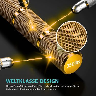 PowerGripper Metall - Тренажер для рук та зап'ястя (до 160 кг) Gold | Power RPM