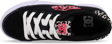 Жіночі кросівки DC Shoes Chelsea, 36 EU, чорний/рожевий леопард