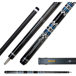 Професійний більярдний кий Moyerely з карбону, 11.8/12.5 мм, низька деформація, з чохлом MF4