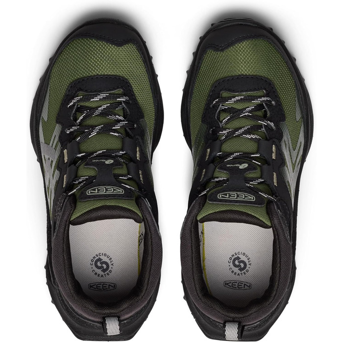 KEEN Zionic Mid - Водонепроникні трекінгові черевики для дітей (3 Big Kid, Чорний Bronzegrün)