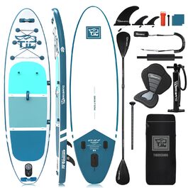SUP дошка TIGERXBANG Defender-Pro надувна, блакитна 320 см для Stand Up Paddling