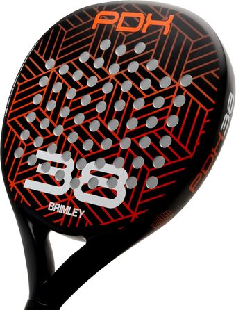 Плечовий захист Brimley Padelschläger Carbon PDX38 для падел-тенісу | 100% карбон, Eva-наповнювач | Для початківців та досвідчених гравців