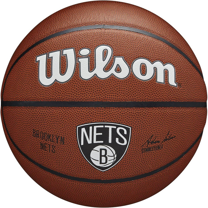 Баскетбольний м'яч Wilson NBA Team Brooklyn Nets, розмір 7, композитний, унісекс