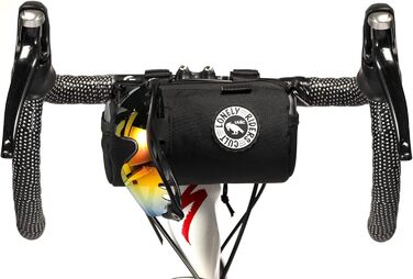 ULAC COURSIER Sprint сумка для фляги 1,5 л нейлон, універсальна, 18x10 см, 2 відділення, легка, чорна/сіра