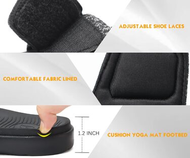 Чоловічі шльопанці ONCAI для душу та басейну з липучкою, відкриті пальці, спортивні, літні, для дому, відпочинку, м'яка гумова підошва, розмір 40-49, чорний