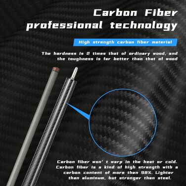 Кю Pool Cue Stick Crown ME з карбону, 20oz, для більярду (CJC01)