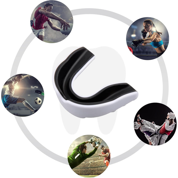 Захист рота для дітей та підлітків, 3 шт. (EVA, двоколірний) для футболу, MMA, боксу, регбі, кікбоксингу, Taekwondo, софтболу, лакросу
