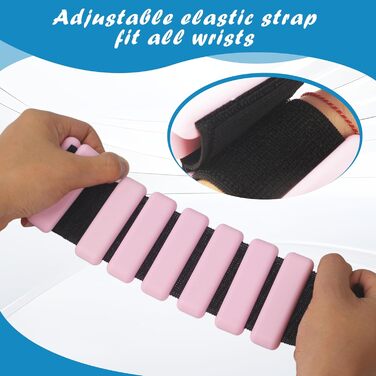 Набір манжет для ніг та зап'ястків BUCOMTU (2 шт.) - рожевий. Ідеально для йоги, танців, пілатесу, кардіо та ходьби