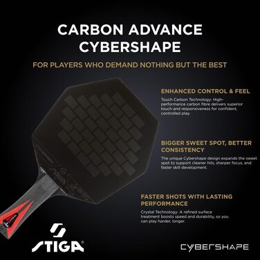 Набір для настільного тенісу STIGA Carbon Advance Cybershape - професійний стіл для пінг-понгу