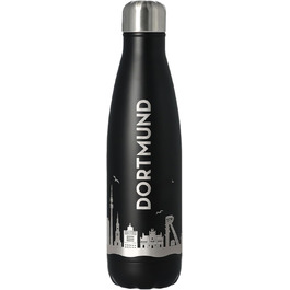Пляшка для води Goodtimes Dortmund Skyline 500 мл, біла