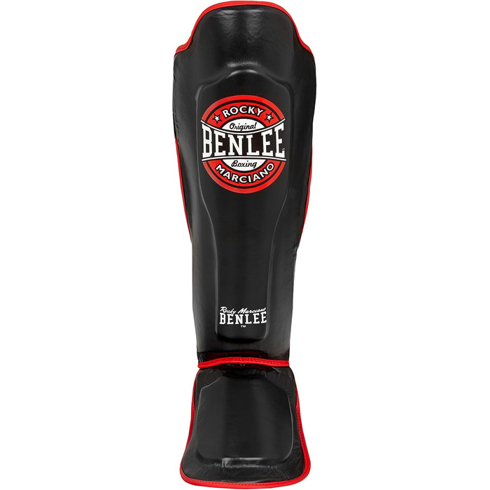 Захисні щитки для гомілки BENLEE Buster L-XL, штучна шкіра, чорні (1 пара)