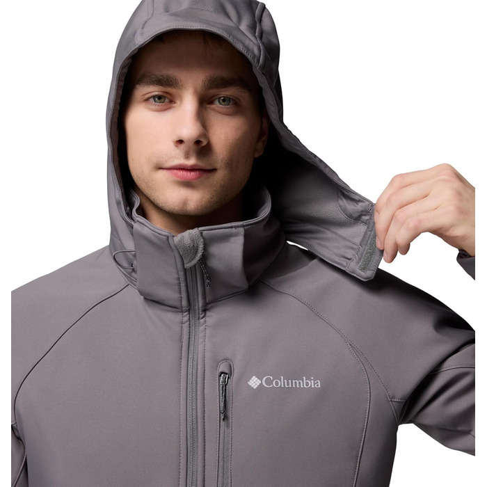 Чоловіча софтшелл куртка Columbia Cascade Ridge III, колір City Grey, розмір XL