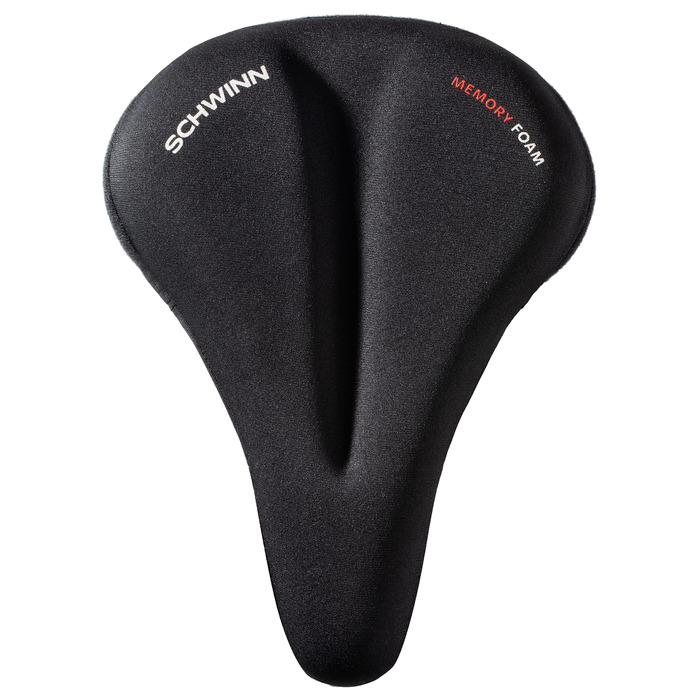 Велосипедне сидіння Schwinn Komfort, сидіння та чохли, різні кольори (чорний/Memory Foam Dual Strap Sport, Memory Foam, спортивний чохол)