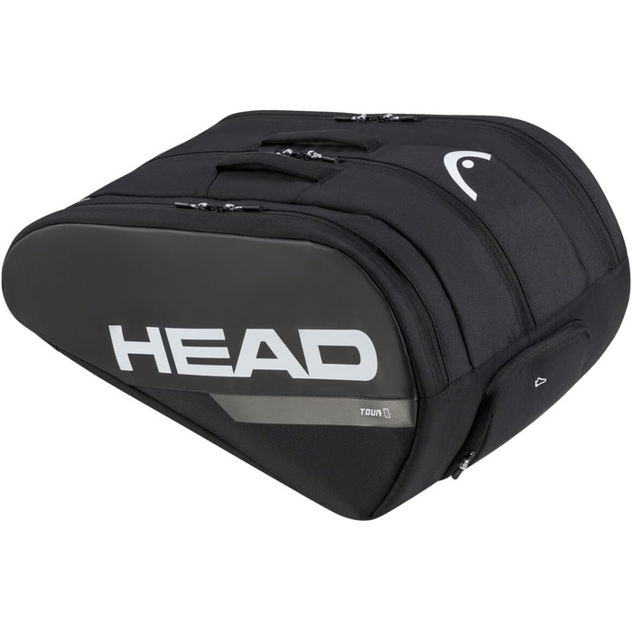 Сумка для падел-тенісу HEAD Tour Padel Bag L, чорний/білий