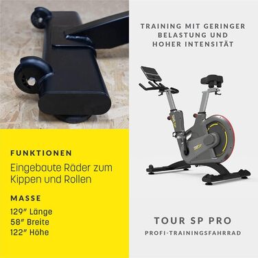Велотренажер Bluefin Fitness TOUR SP з Bluetooth, додатком для смартфона, підтримкою Kinomap, Live Video Streaming, відеотренуваннями, для домашнього спортзалу