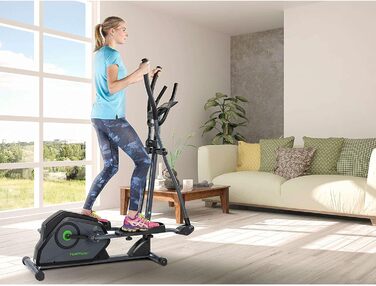 Еліптичний тренажер Tunturi C30 Cardio Fit для дому, 8 рівнів навантаження, безпечний для суглобів