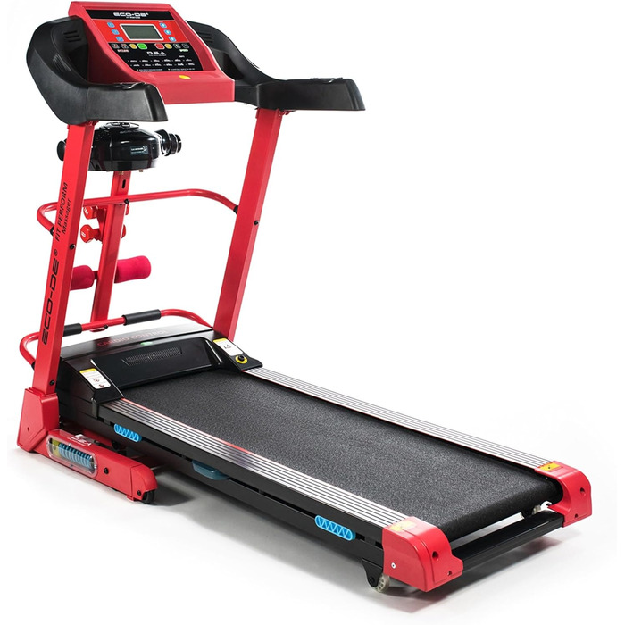 ECODE® Складне бігове полотно з амортизаторами DSA, Bluetooth та LCD-дисплеєм - бігове полотно для ходьби та бігу з 12 програмами