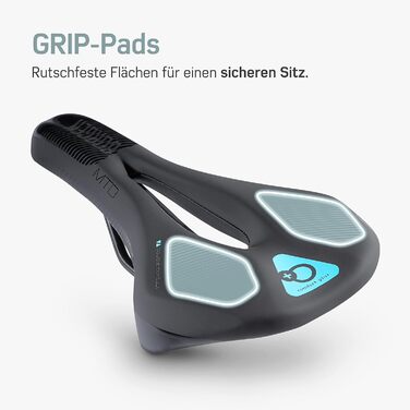 Сідло Borgen MTB для чоловіків та жінок - надзвичайно зручне та м'яке - сідло для трекінгу, гірського велосипеда та шосе