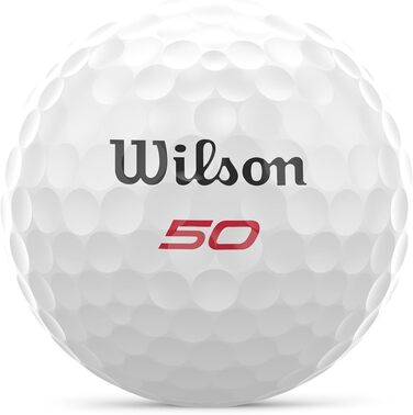 Гольф-м'ячі Wilson Fifty Elite, білі, стандартний розмір, 12 шт.