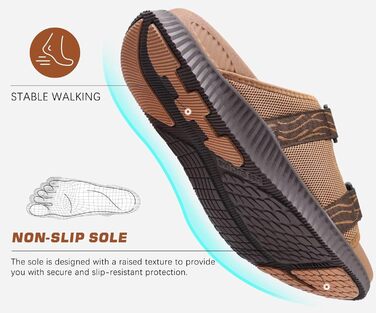 Ортопедичні чоловічі сандалії KuaiLu: спортивні, з товстим ущільненням, для відпочинку та спорту, з регульованим ремінцем та підтримкою склепіння стопи при фасціїті