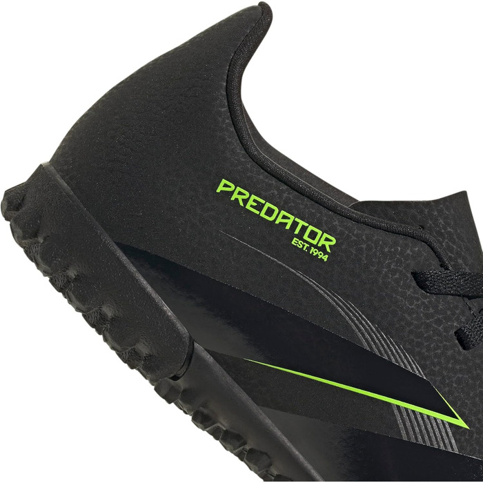 Бутси футбольні adidas Predator Club Turf Unisex, 34 EU, чорний/карбон/лимонний, для штучного покриття