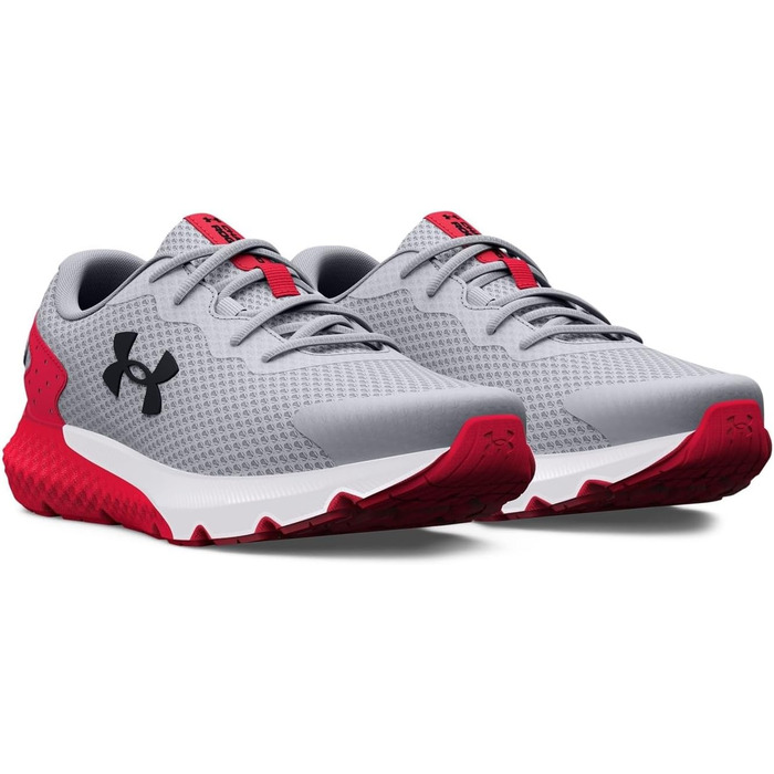 Дитячі кросівки Under Armour Ua Rogue 3 Al для дівчаток, Visual Cushioning, 38 EU, сірий, червоний, чорний