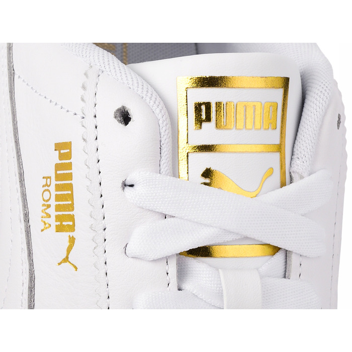 Жіночі спортивні кросівки PUMA Roma Feminine, білі, шкіряні, р. 37