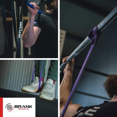 Еластична стрічка BRANK SPORTS для спорту, силових тренувань і фітнесу | Опірна стрічка для підтягувань, кросфіту та стріт воркауту