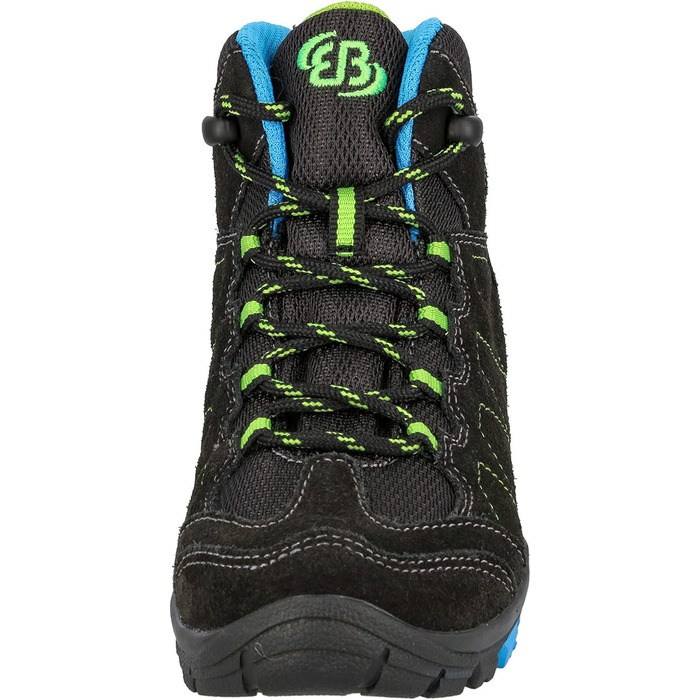 Черевики трекінгові та похідні для дітей Brütting Bergen Unisex, 37 EU, сірий, синій, лимонний