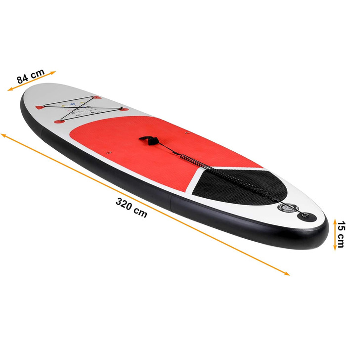 Надувна SUP-дошка greemotion 320×84×15 см, комплект для плавання