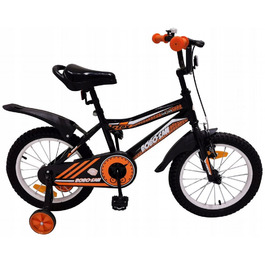 Дитячий велосипед BMX 16 дюймів із бічними колесами та підпоркою