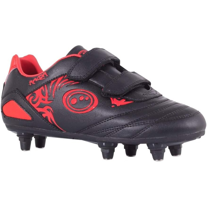 Футбольні бутси Optimum для чоловіків, Easy Fastening, 6 шипів, 39 EU, червоно-чорні