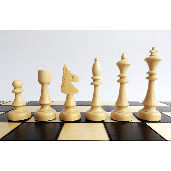 Шаховий набір Chess Club 47 см турнірний, дерев'яний, ручна робота, класична гра