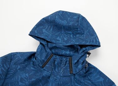 Чоловіча куртка: водонепроникна вітрозахисна софтшел куртка-бомбер, камуфляж, легка літня, M 6288, темно-синій