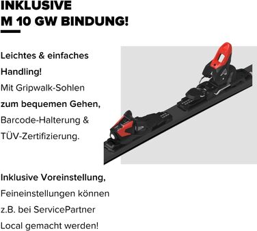 Лижі ATOMIC REDSTER RX для жінок та чоловіків. Сезон 2025/26. Технологія Bend-X, Densolite Core. 170 см