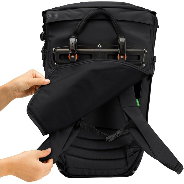 Унісекс міський велосипедний рюкзак VAUDE Citygo Bike 23 л, чорний, універсальний розмір