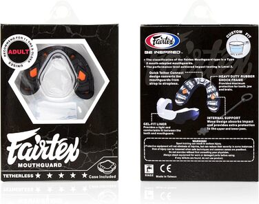 Гелевий капа Fairtex MG3 для ММА, Муай Тай, кікбоксингу, чорна