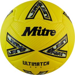 Футбольний м'яч Mitre Ultimatch – жовто-чорний, розмір 5, покращений контроль