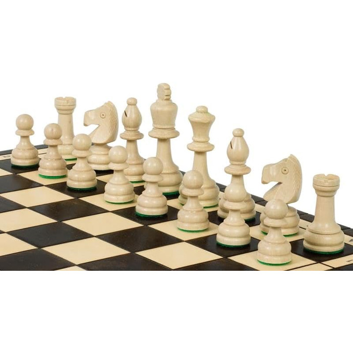 Олімпійські шахи Sunrise Chess & Games 42x42 см, традиційні, ручний розпис, фігури Стаунтон, дерев'яні