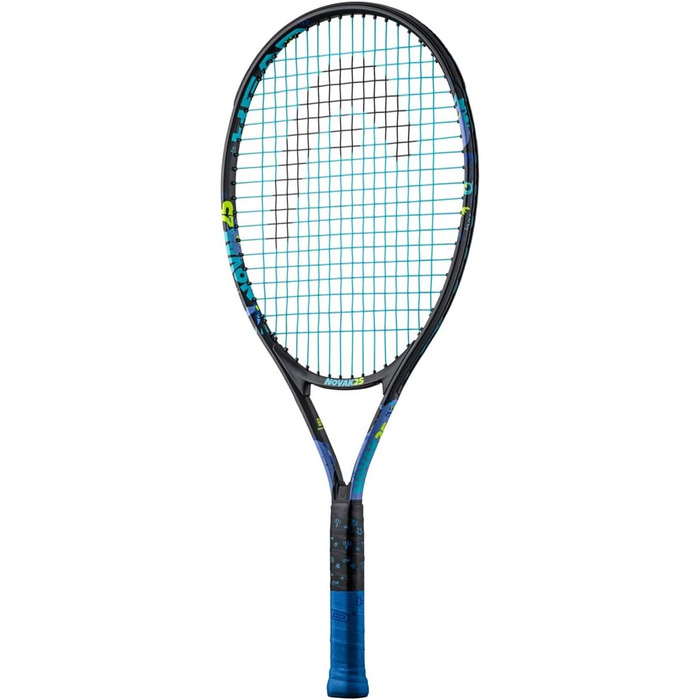 Дитяча тенісна ракетка HEAD Novak Junior 8-10 років, чорна/синя
