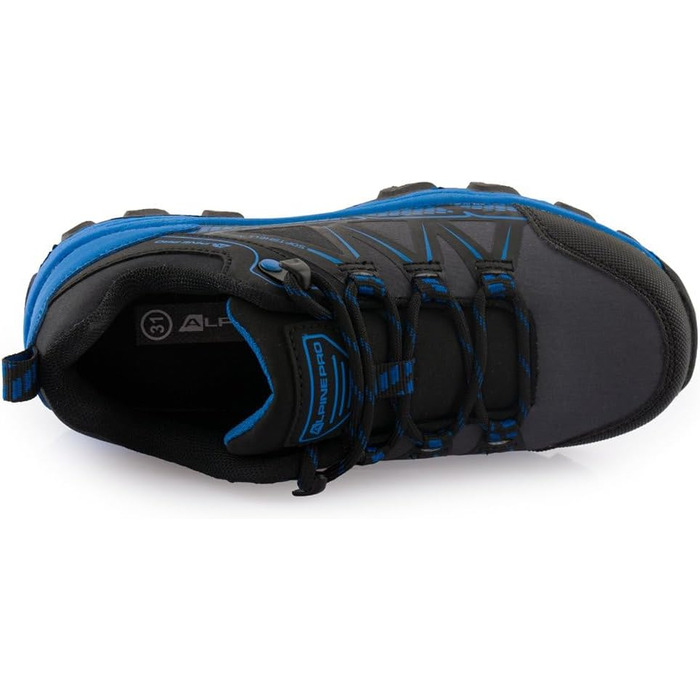 Дитячі трекінгові черевики Alpine PRO FARO, блакитні, розмір 33 EU. Легкі, дихаючі, для активного відпочинку та походів. Міцний Softshell, гумова підошва.